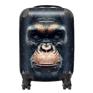 Gorilla Face Splashart Suitcase - Small