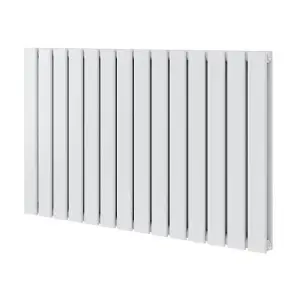 Porter White Double Horizontal Flat Panel Radiator - 600x952mm