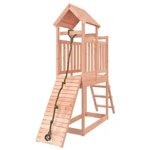 Berkfield Playhouse with Climbing Wall Solid Wood Douglas