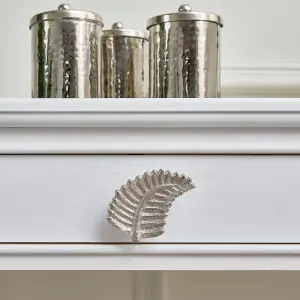 Melody Maison Silver Curved Leaf Drawer Knob