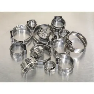 160 Piece Stainless Steel O-Clip Assortment - Single Ear - Various Sizes