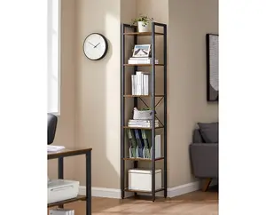 Garden Store Direct 6 Tier Rustic Brown Bookcase