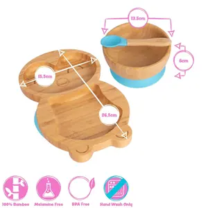 5pc Bamboo Penguin Baby Weaning Set - Beige