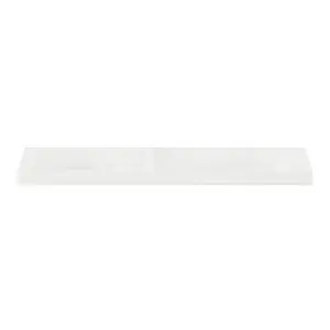 GoodHome Cusko Gloss white Rectangular Floating shelf (L)80cm x (D)23.5cm