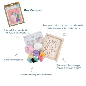 P/NEEDLE UNICORN - Punch Needle Kit: Unicorn - Trimits