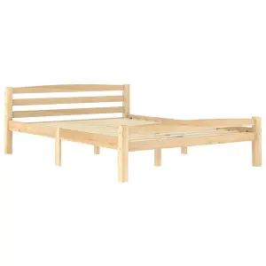 Berkfield Bed Frame Solid Pinewood 120x200 cm