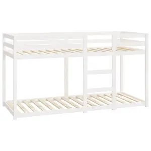 Berkfield Bunk Bed White 80x200 cm Solid Wood Pine