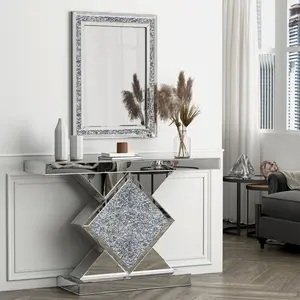 Decorative Wall Mounted Mirror Large Rectangular Silver Mirror 60*80cm