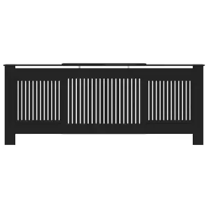 MDF Radiator Cover Black 205 cm