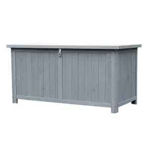 Small Grey Wooden Garden Storage Cabinet - 300L