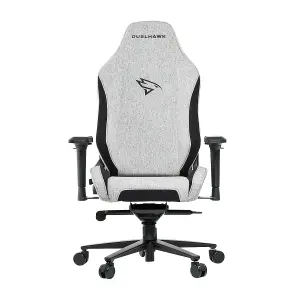 Duelhawk Storm Grey Fabric Gaming Chair