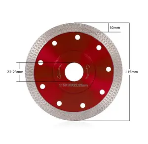 GOBEST 115mm 22.2 bore super thin tile cutting diamond disc mesh segment