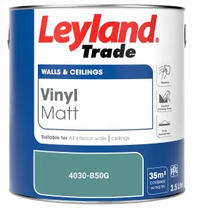 Leyland Trade Vinyl Matt Walls & Ceilings Emulsion Paint (4030-B50G) 2.5L