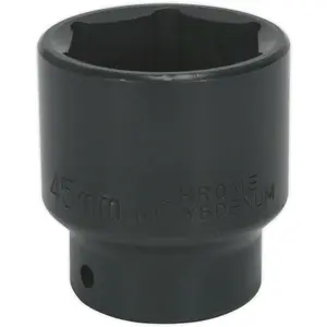 45mm Forged Impact Socket - Heavy Duty 3/4" Drive Tool for Professionals and DIY Enthusiasts