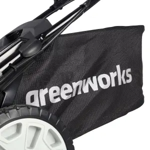 Greenworks Tools 48V (2 x 24V) 46cm (18") Self Propelled Lawnmower includes 2 x 24V 4Ah batteries & 2Ah twin charger