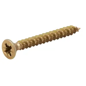 TurboDrive Pozidriv Yellow-passivated Steel Screw (Dia)4.5mm (L)40mm, Pack of 500