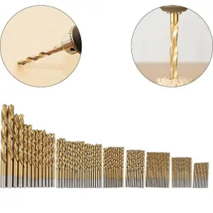 Lumberjack High Quality 99 Piece Titanium Coated HSS Drill Bits Set