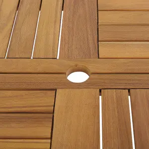 Garden Table Wood Light Wood TOLVE