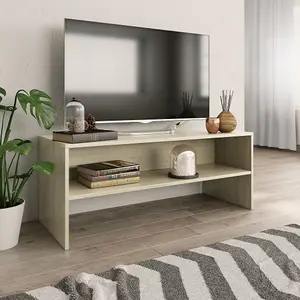 Berkfield TV Cabinet Sonoma Oak 100x40x40 cm Engineered Wood