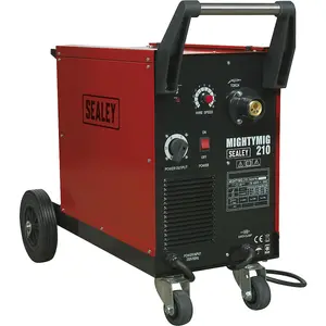 210A Gas / No-Gas MIG Welder with Euro Torch - 2m Earth Cable - 230V Supply