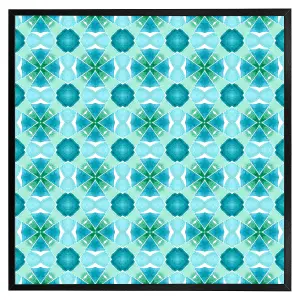 Green cool boho chic summer (Picutre Frame) / 20x20" / White