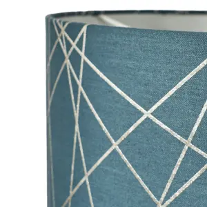 Inlight Printed Blue Foil Lamp shade (D)30cm