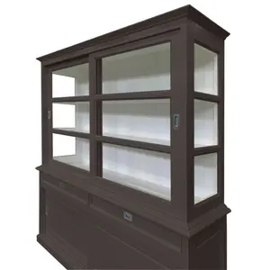 Stiles Display Cabinet Beige/Grey