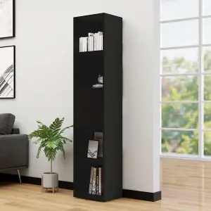 Berkfield Book Cabinet Black 36x30x171 cm Engineered Wood