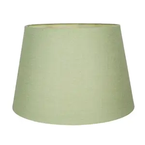 Traditional Linen Fabric Drum Shade for Pendant & Lampshade Olive / 13cm H x 20cm W x 20cm D 