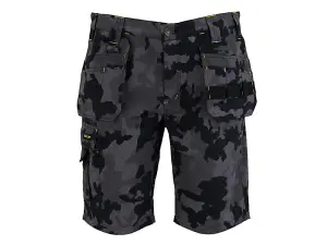 STANLEY Hanley Black Camouflage Holster Shorts - Comfortable 32 Inch Waist Design