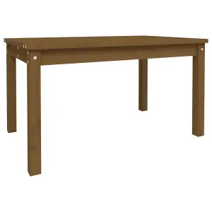 Berkfield Garden Table Honey Brown 82.5x50.5x45 cm Solid Wood Pine