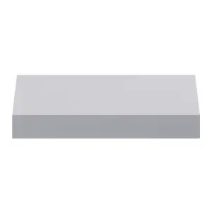 GoodHome Cusko Grey Rectangular Floating shelf (D)23.5cm