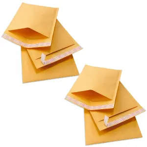 100 x Size 9 (290x445mm) Gold Padded Bubble Lined Secure Self Sealing Peel & Seal Mailing Postal Envelopes