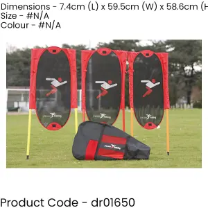 3 PACK Spiked Football Freekick Defender Wall Mannequin & NO POLES - Set-Piece