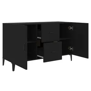 Jerrell Sideboard 100x36x60 cm Engineered Wood Black