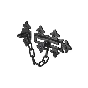 135mm x 85mm No.4365 Old Hill Ironworks Fleur de Lys Door Chains