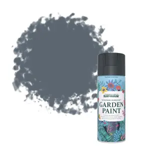 Rust-Oleum Evening Blue Matt Multi-surface Garden Paint, 400ml Spray can