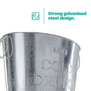 GALVANISED ICE BUCKET & CHAMPAGNE BATH