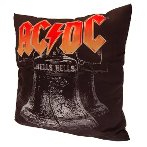 AC/DC Hells Bells Filled Cushion Black/Red (One Size)