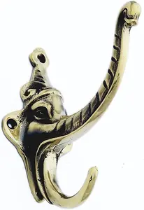 Castelion Brass Elephant Hat and Coat Hook