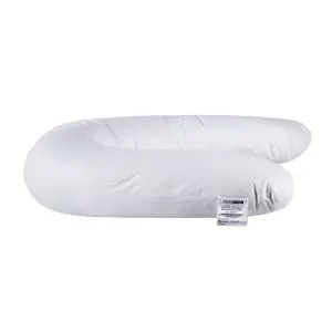 Homescapes U Shaped Comfort Pregnancy Pillow Goose Feather and Down