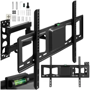 Television Bracket - 32-100 inch screens, extendable, tilt, swivel TV wall mount - black