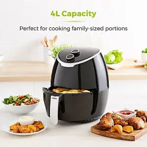 Tower Air Fryer 4 Litre Manual Black