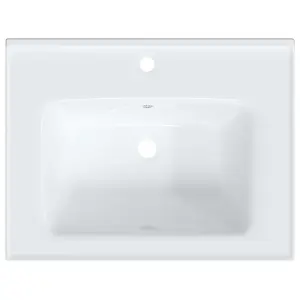 Bathroom Sink White 61x48x19.5 cm Rectangular Ceramic