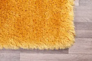 Plain Shaggy Handmade Luxurious Sparkle Rug Easy to clean Living Room and Bedroom-60cm X 110cm