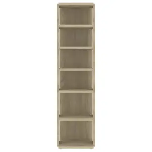 Shoe Cabinets 2 pcs Sonoma Oak 27.5x27x102 cm