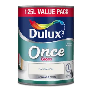 Dulux Once Gloss Brilliant White 1.25L