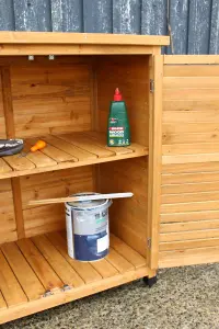 Wooden Garden Shed for Tool Storage