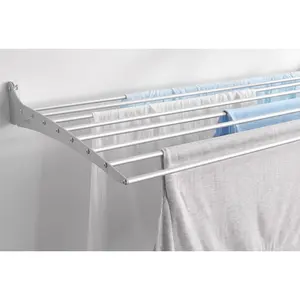 Foxydry Fold, Wall Mounted  Clothes Drying Rack, Wall Foldable Clothes Airer For Indoor And Outdoor 100cm H x 17cm W x 13cm D