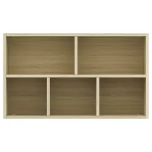 Berkfield Book Cabinet/Sideboard Sonoma Oak 50x25x80 cm Engineered Wood